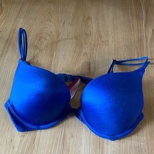 PINK Victoria Secret Blue Push Up Bra 34B